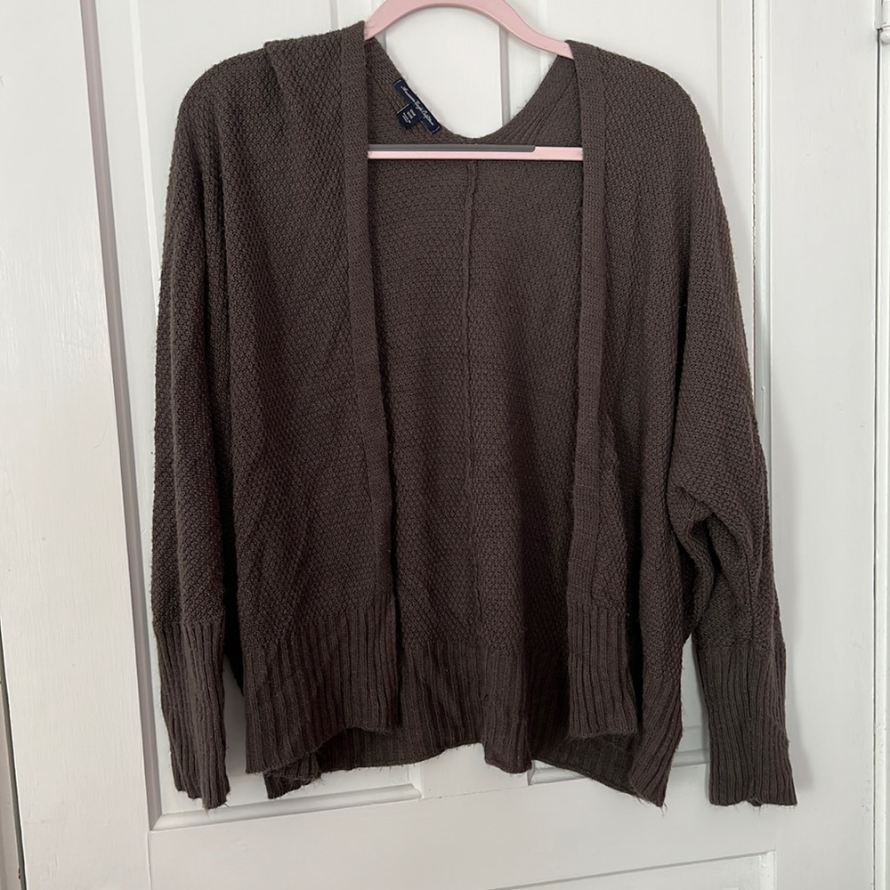 Dark Brown American Eagle Cardigan